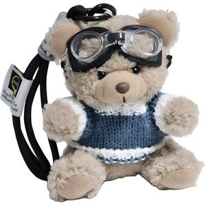 Плюшевый кулон Pilot Bear Dolls высотой 11 см ROUERXIONG, белый