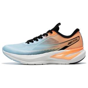 QIAODAN Кроссовки Light Speed 5.0 с амортизаторами, противоскользящие, дышащие, низкие, для городских пробежек, цвет: синий, оранжевый