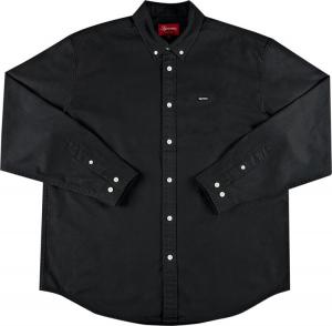 Рубашка Supreme Small Box Twill Shirt 'Black', черный