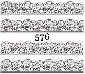 Водные наклейки для ногтей - №576, Raisin