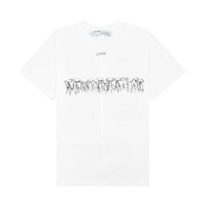 Футболка Off-White Futura Atoms Over T-Shirt 'White', белый