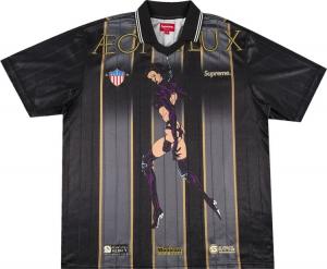 Футболка Supreme Aeon Flux Soccer Jersey 'Black', черный