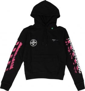 Толстовка Off-White Stencil Arrow Hooded Sweatshirt 'Black', черный