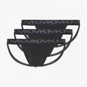 Трусы мужские Michael Kors Jock 3 Pack, черный