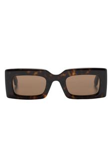 Солнцезащитные очки Bold в прямоугольной оправе Alexander McQueen Eyewear, коричневый