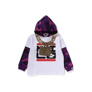 Толстовка FW25 для детей 3-7 лет A BATHING APE, фиолетовый