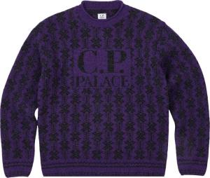 Джемпер Palace x C.P. Company Lambswool Knit 'Purple', фиолетовый