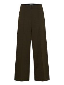 Широкие брюки со складками ICHI Kate, оливковый