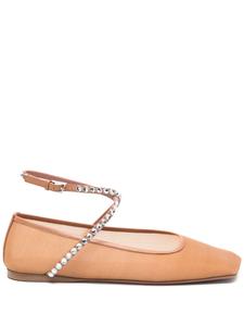 Балетки Amina Muaddi Ane, нейтральный