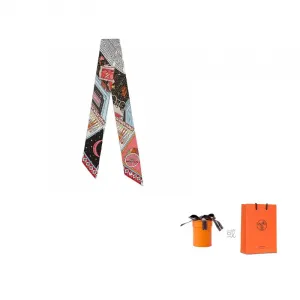 HERMES Шелковый  шарф Mulberry Silk Scarves Women's Multicolor