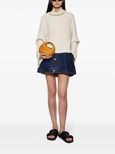 Sacai джинсовая юбка-шорты средней посадки, синий