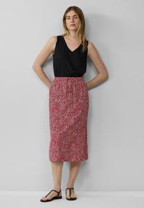 Юбка А-силуэта GEMUSTERTER AUS MIT ELASTIKBUND UND TUNNELZUG s.Oliver, красный