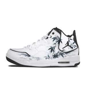 Courtside 23 Lake Side Bamboo Grove устойчивые к истиранию мид-топ винтажные баскетбольные кроссовки unisex Jordan, белый