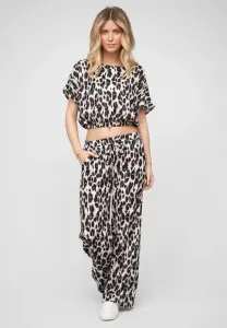 Комплект из брюк-летучей мыши и широких брюк. Cloud 5Ive, Beige/Black