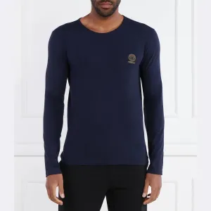 Классический крой с длинным рукавом Versace, синий