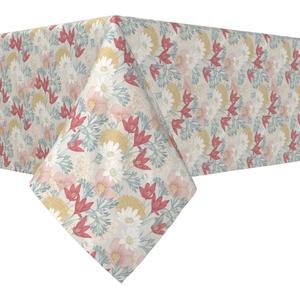 Прямоугольная скатерть, 100% полиэстер, 60х120 дюймов, Сад цветов.