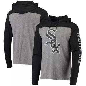 Мужской пуловер с капюшоном '47 Heathered Grey/Black Chicago White Sox Franklin Wooster