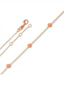 ONE ELEMENT Круглая цепочка-якорь из серебра 925 пробы, диаметр 45 см