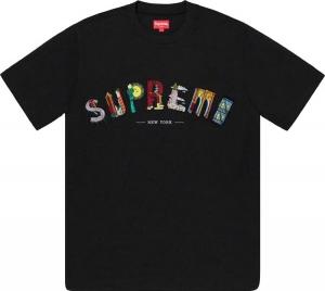 Футболка Supreme City Arc Tee 'Black', черный