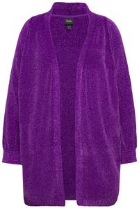 Вязаный кардиган Ulla Popken, фиолетовый