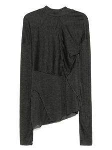 CHIAHUNG SU asymmetric Футболка, серый