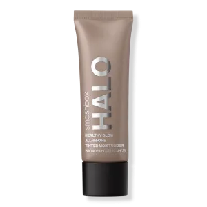 Увлажняющий тонирующий крем Mini Halo Healthy Glow с широким спектром защиты SPF 25 Smashbox, Deep (deep with a neutral undertone)