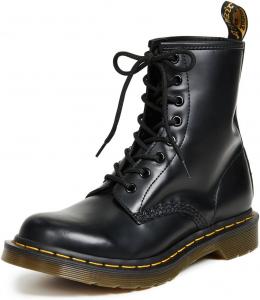 Dr. Martens женские ботинки 1460 Re-Invented на шнуровке с 8 люверсами, Black Smooth Leather