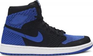 Кроссовки Air Jordan 1 Retro High OG Flyknit GS Royal, черный