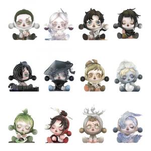 Бокс с полным набором Pop Mart Skullpanda The Ink Plum Blossom Series, 12 штук