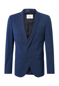 Мужской пиджак приталенного кроя с воротником с лацканами S.Oliver BLACK LABEL, цвет 56m1 Blue