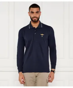 Футболка поло Regular fit Aeronautica Militare, синий