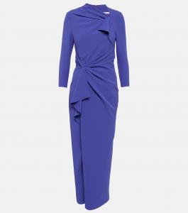Платье макси avery из крепа Safiyaa, фиолетовый