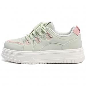 Feiyue Женские лёгкие дышащие скейтерские кеды с низким верхом, устойчивые к истиранию, зелёно-розовые, цвет Green Pink