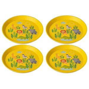 Тарелка connect plate africa (4 шт.) Koziol, желтый