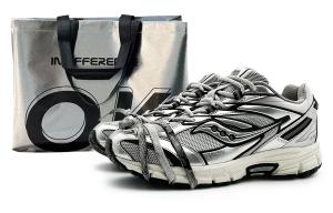 Saucony Кроссовки для бега с низким верхом, с противоскользящей и износостойкой поддержкой, унисекс, черно-серые