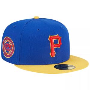 Мужская приталенная шляпа New Era Royal/желтая Pittsburgh Pirates Empire 59FIFTY