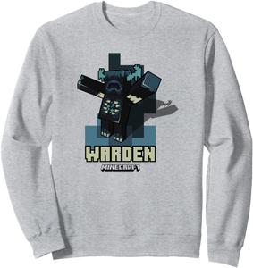 Толстовка Minecraft Sculk Shriekers Hostile Mob Warden Shadows, синяя