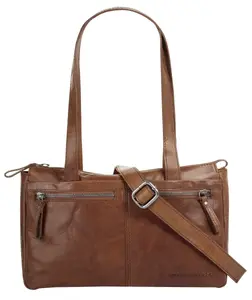 Сумочка Spikes & Sparrow, натуральная кожа, цвет Cognac