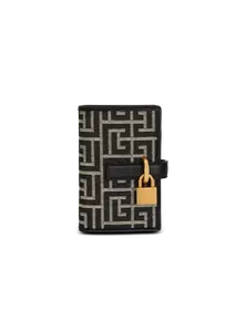 Держатель для карт из жаккарда с монограммой Pulse Holder Balmain, черный