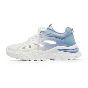 WARRIOR Износостойкие, дышащие, легкие, низкие повседневные туфли унисекс, цвет белый-синий