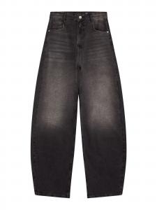 Bershka Джинсы Barrel в черном дениме