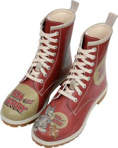 Женские высокие ботинки DOGO - веганская кожа и уникальный дизайн, зимние женские ботинки, удобные и стильные, Tom & Jerry Wb