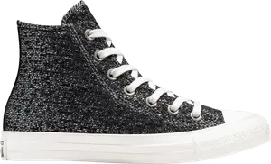Кроссовки Converse Wmns Chuck Taylor All Star High Metallic Shimmer - Black, черный