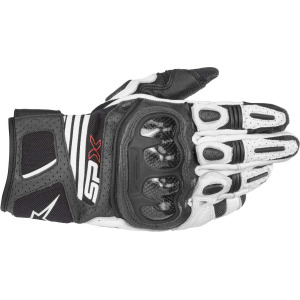 Мотоциклетные перчатки Alpinestars SP X Air Carbon V2, черный/белый