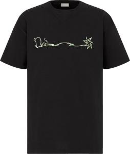 Футболка мужская Dior x Cactus Jack с принтом, черный