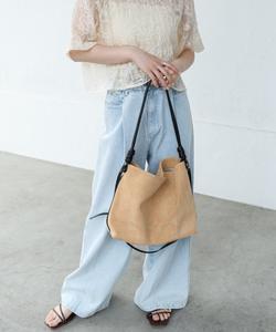 Сумка-трансформер с боковыми вставками из замши