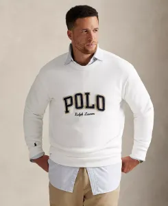 Мужская флисовая толстовка с логотипом для больших и высоких людей Polo Ralph Lauren, белый