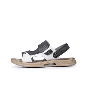 LAORENTOU Пляжные сандалии мужские серо-бело-желто-белые