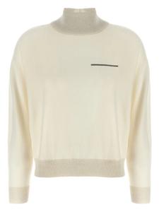 Свитер с воротником-стойкой Peserico, белый