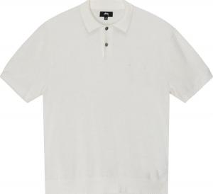 Свитер Stussy Textured Short-Sleeve Polo Sweater 'Bone', кремовый